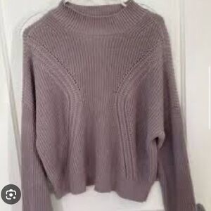 LA HEARTS purple mock neck sweater